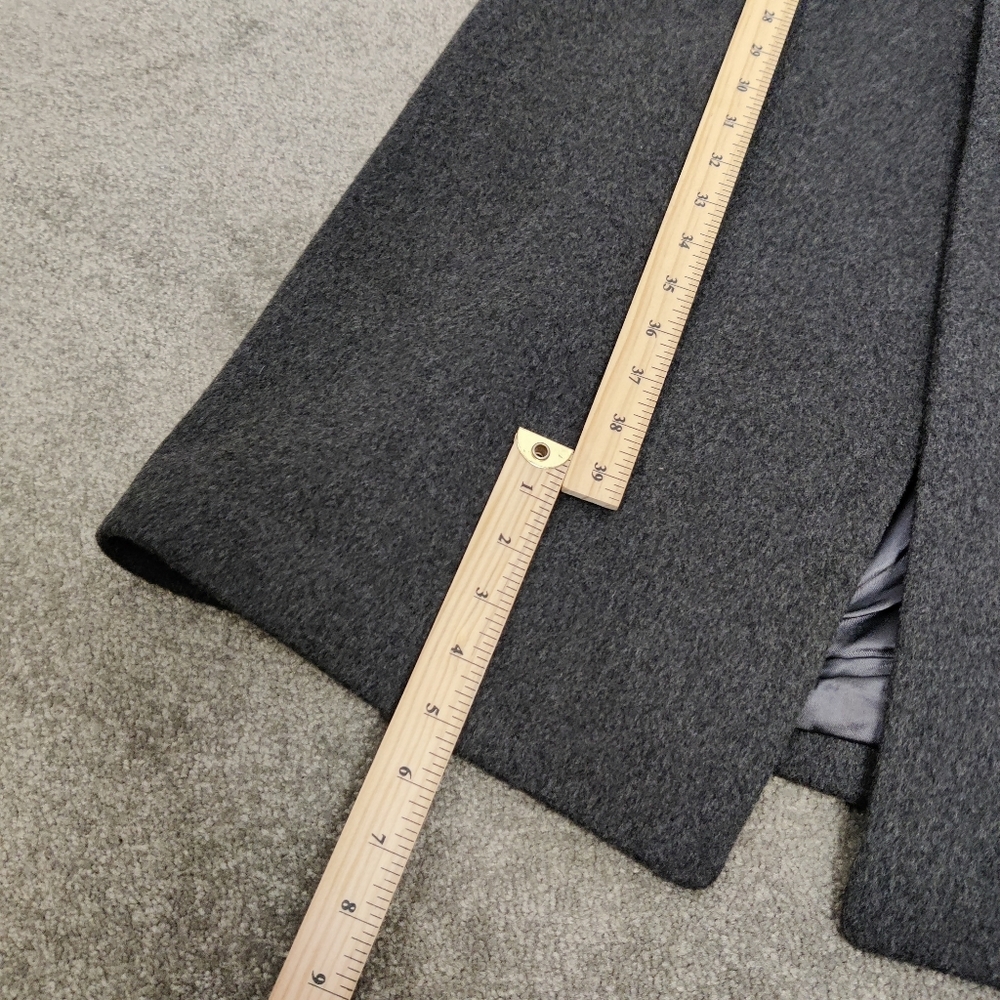 Vintage Boulevard Club Men's Long Wool & Cashmere Coat in Gray Size 42R Office - Picture 7 of 10